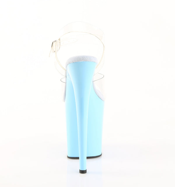 FLAMINGO-808 Plateau Sandaletten Blau von Pleaser – Ansicht 4