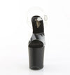 FLAMINGO-808 Plateau Sandaletten Schwarz/ Transparent von Pleaser – Ansicht 2