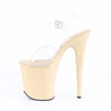 FLAMINGO-808 Plateau Sandaletten Creme von Pleaser – Ansicht 3