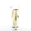 FLAMINGO-808 Plateau Sandaletten Gold Chrome von Pleaser – Ansicht 4