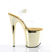 FLAMINGO-808 Plateau Sandaletten Gold Chrome von Pleaser – Ansicht 5