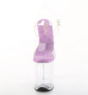 FLAMINGO-808 Plateau Sandaletten Transparent/ Lila von Pleaser – Ansicht 2