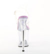 FLAMINGO-808 Plateau Sandaletten Transparent/ Lila von Pleaser – Ansicht 4