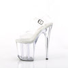 FLAMINGO-808 Plateau Sandaletten Transparent | Pleaser