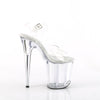 FLAMINGO-808 Plateau Sandaletten Transparent von Pleaser – Ansicht 5