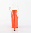 FLAMINGO-808 Plateau Sandaletten Orange von Pleaser – Ansicht 4