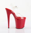 FLAMINGO-808 Plateau Sandaletten Rot von Pleaser – Ansicht 5