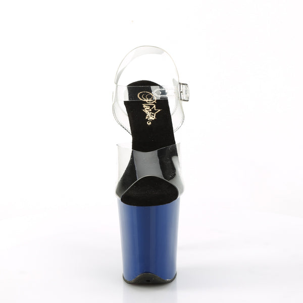FLAMINGO-808 Plateau Sandaletten - Blau von Pleaser – Ansicht 2