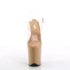 FLAMINGO-808 Plateau Sandaletten - Beige von Pleaser – Ansicht 2