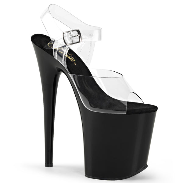 FLAMINGO-808 Plateau Sandaletten Schwarz von Pleaser