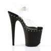 FLAMINGO-808ABLS Plateau Sandaletten schwarz | Pleaser