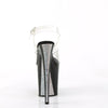 FLAMINGO-808CRS-2 Plateau Sandaletten - Transparent/Schwarz von Pleaser – Ansicht 4
