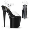 FLAMINGO-808CRS-2 Plateau Sandaletten - Transparent/Schwarz von Pleaser
