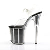 FLAMINGO-808G Plateau Sandaletten Schwarz | Pleaser