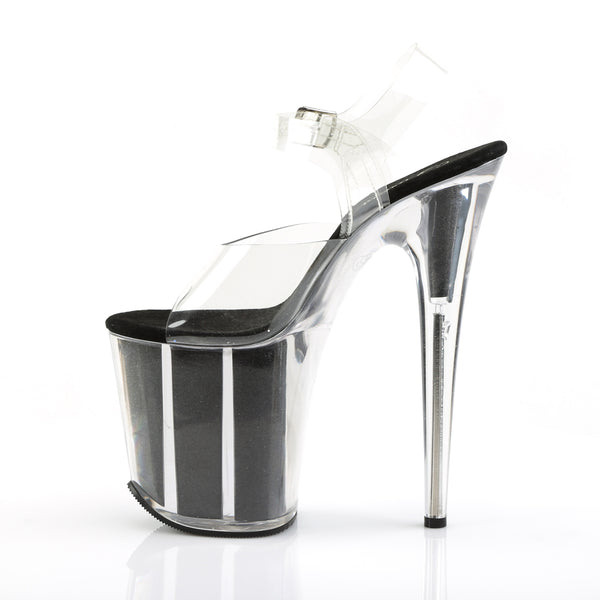 FLAMINGO-808G Plateau Sandaletten Schwarz | Pleaser