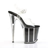 FLAMINGO-808G Plateau Sandaletten Schwarz | Pleaser
