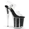 FLAMINGO-808G Plateau Sandaletten Schwarz | Pleaser