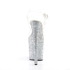FLAMINGO-808LG Plateau Sandaletten Glitzer | Pleaser