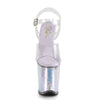 FLAMINGO-808MC Plateau Sandaletten Silber von Pleaser – Ansicht 2