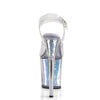 FLAMINGO-808MC Plateau Sandaletten Silber von Pleaser – Ansicht 4