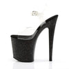 FLAMINGO-808MG Plateau Sandaletten Schwarz | Pleaser