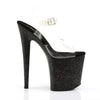 FLAMINGO-808MG Plateau Sandaletten Schwarz | Pleaser
