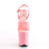 FLAMINGO-808N Plateau Sandaletten Rosa Lack | Pleaser