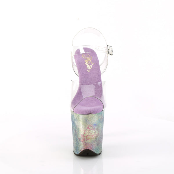 FLAMINGO-808NEB Plateau Sandaletten - Mehrfarbig von Pleaser – Ansicht 2