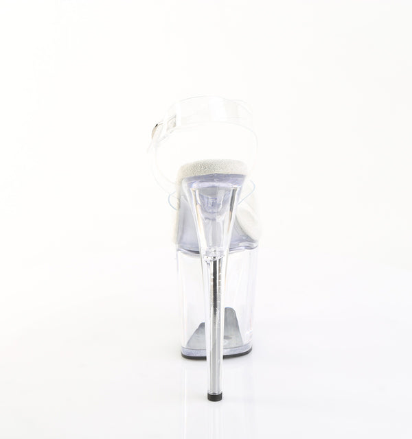 FLAMINGO-808PREM Plateau Sandaletten Transparent von Pleaser – Ansicht 4