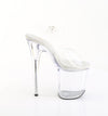 FLAMINGO-808PREM Plateau Sandaletten Transparent von Pleaser – Ansicht 5