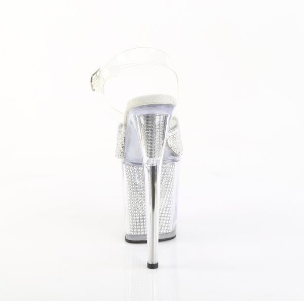 FLAMINGO-808PREM-RSN Plateau Sandaletten Strasssteine von Pleaser – Ansicht 4