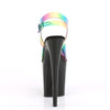 FLAMINGO-808RB Plateau Sandaletten Regenbogen von Pleaser – Ansicht 4