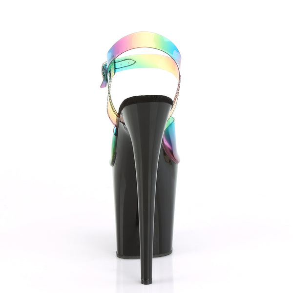 FLAMINGO-808RB Plateau Sandaletten Regenbogen von Pleaser – Ansicht 4
