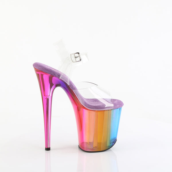 FLAMINGO-808RMT Plateau Sandaletten Regenbogen/Bunt | Pleaser