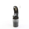 FLAMINGO-808SPKL-02 Plateau Sandaletten Schwarz Strass von Pleaser – Ansicht 2