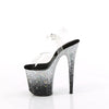 FLAMINGO-808SS Plateau Sandaletten Schwarz | Pleaser