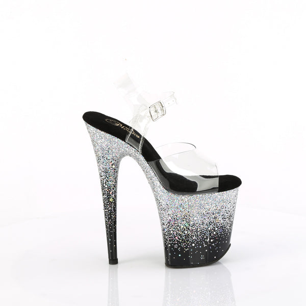 FLAMINGO-808SS Plateau Sandaletten Schwarz | Pleaser