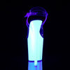 FLAMINGO-808UV Plateau Sandaletten Weiss UV | Pleaser