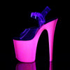 FLAMINGO-808UVG Plateau Sandaletten Pink UV | Pleaser
