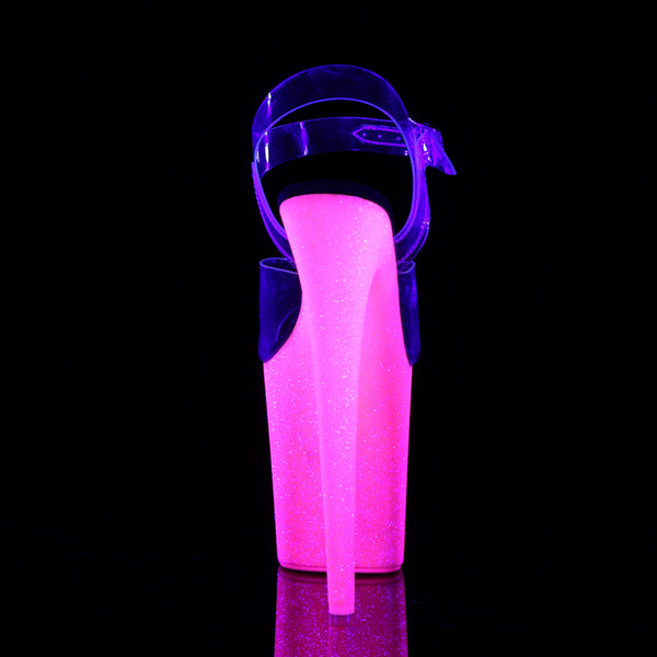 FLAMINGO-808UVG Plateau Sandaletten Pink UV | Pleaser