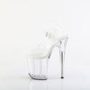 FLAMINGO-808VL Plateau Sandaletten Transparent | Pleaser