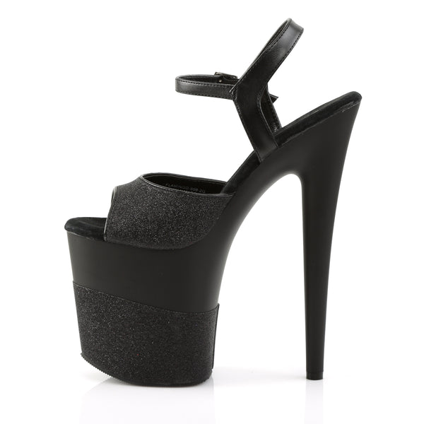 FLAMINGO-809-2G Plateau Sandaletten Schwarz von Pleaser – Ansicht 3