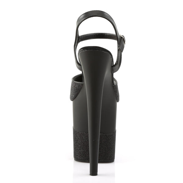 FLAMINGO-809-2G Plateau Sandaletten Schwarz von Pleaser – Ansicht 4