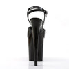 FLAMINGO-809 Plateau Sandaletten Schwarz Lack | Pleaser