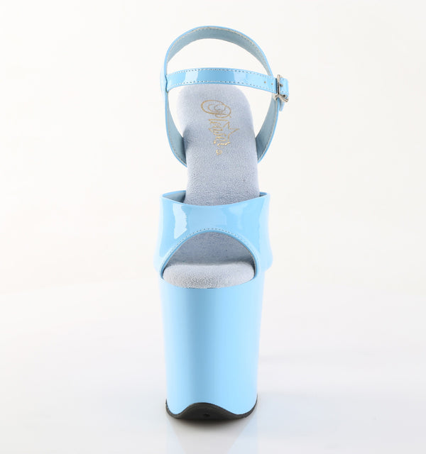 FLAMINGO-809 Plateau Sandaletten Hellblau von Pleaser – Ansicht 2