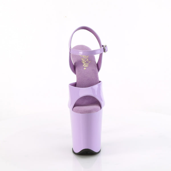 FLAMINGO-809 Plateau Sandaletten Lila Lack | Pleaser