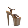 FLAMINGO-809 High Heels Sandaletten - Braun | Pleaser