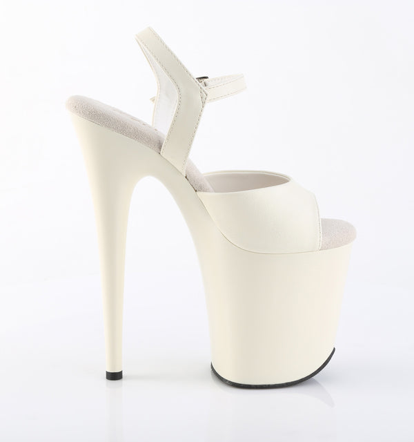 FLAMINGO-809 Plateau Sandaletten Weiß von Pleaser – Ansicht 5