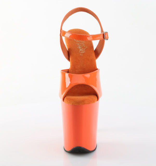 FLAMINGO-809 Plateau Sandaletten Orange von Pleaser – Ansicht 2