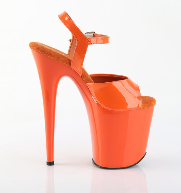 FLAMINGO-809 Plateau Sandaletten Orange von Pleaser – Ansicht 5